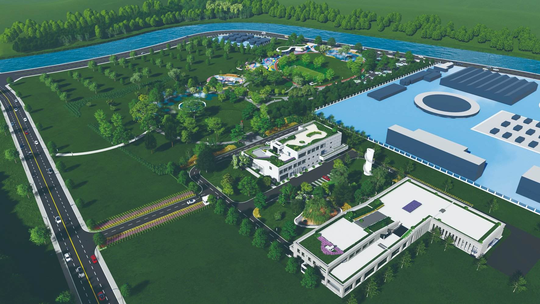 市政建筑 | 四川天府新区毛家湾净水厂